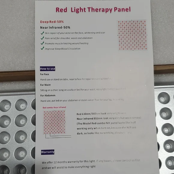 Red Light Therapy Panel - Picture 4 of 4